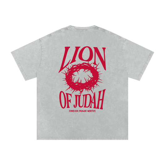 Lion Of Judah Tee - Light Gray