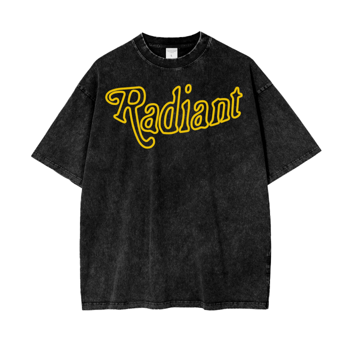 Radiant Rainbow Tee - Yellow/Black