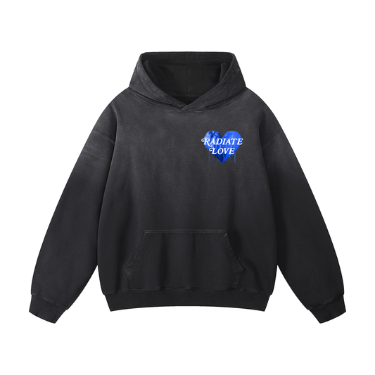 Agape Love Oversized Hoodie - Black