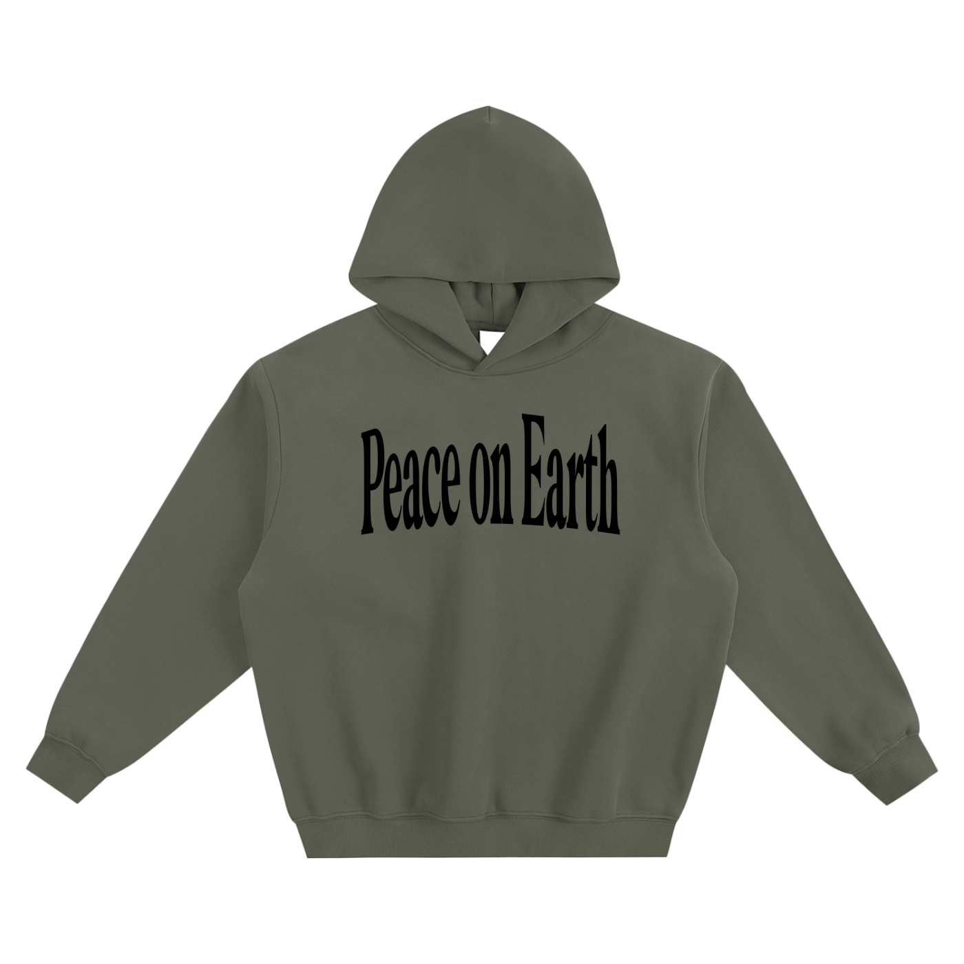 Peace On Earth Hoodie - Dark Gray
