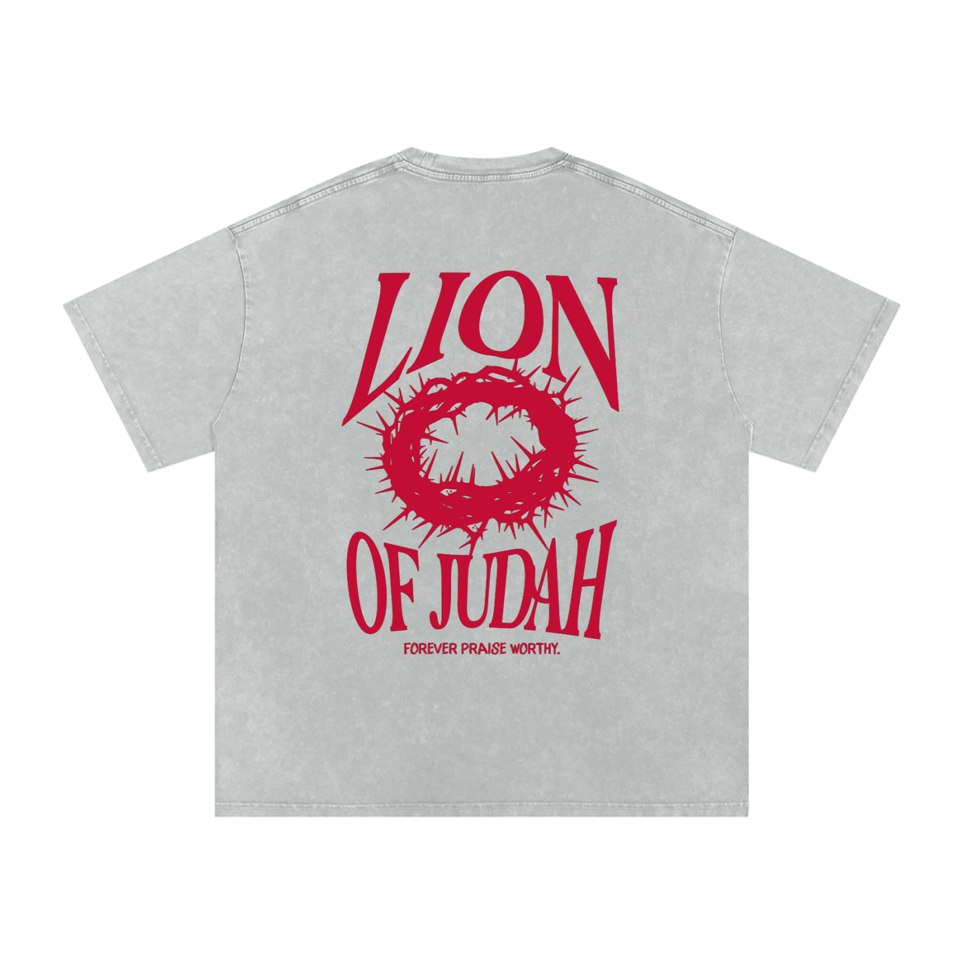 Lion Of Judah Tee - Light Gray