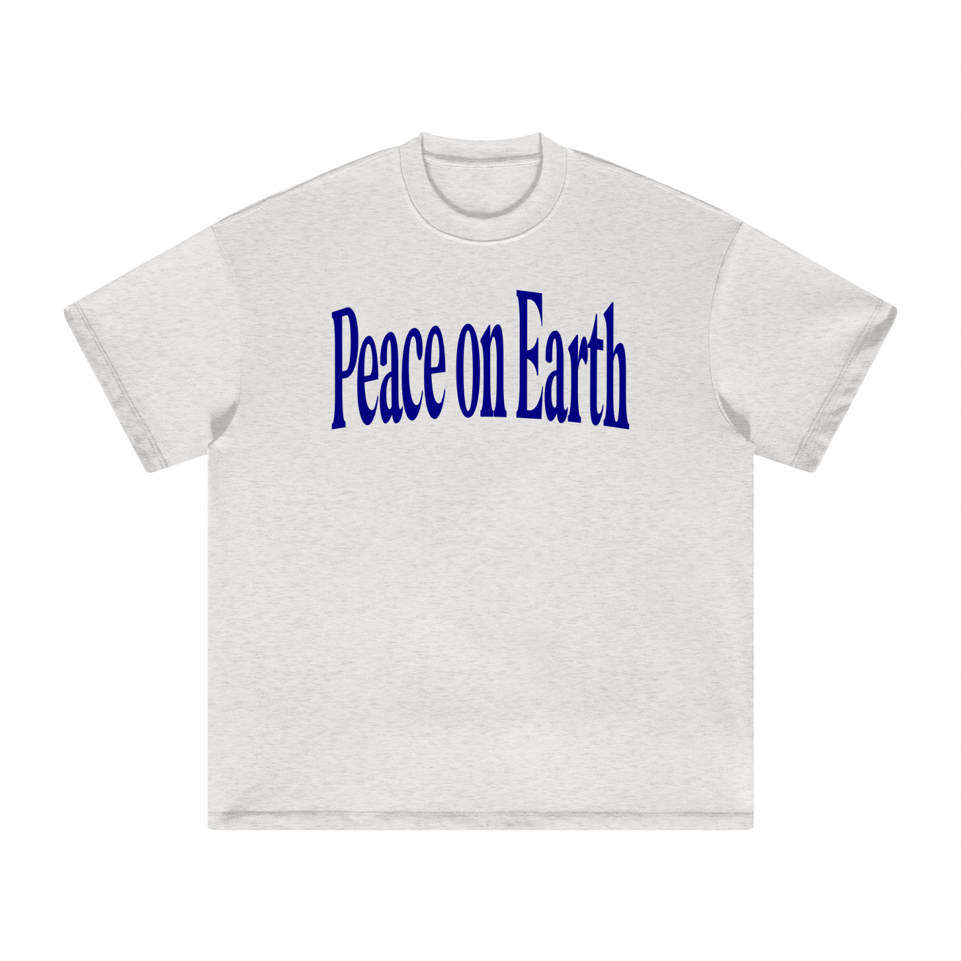 Peace On Earth Tee - Oat Gray