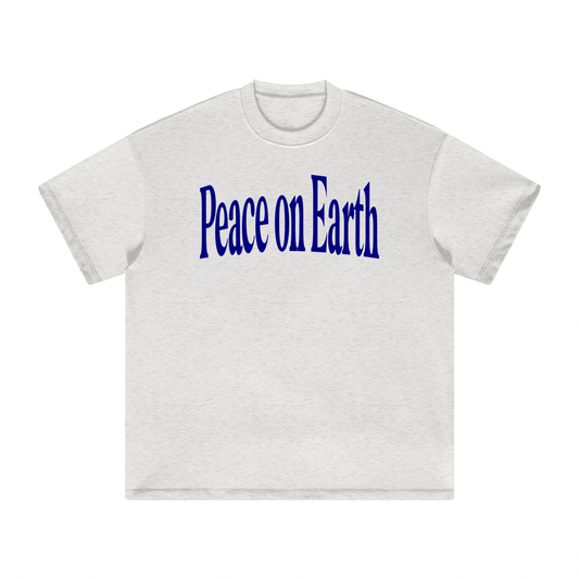Peace On Earth Tee - Oat Gray
