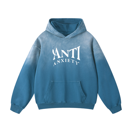 Anti Anxiety Oversized Hoodie - Jeans Blue