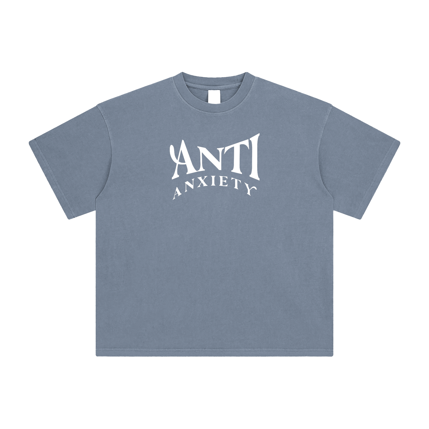 Anti Anxiety Tee - Gray Blue