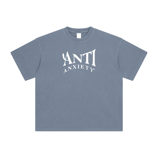Anti Anxiety Tee - Gray Blue