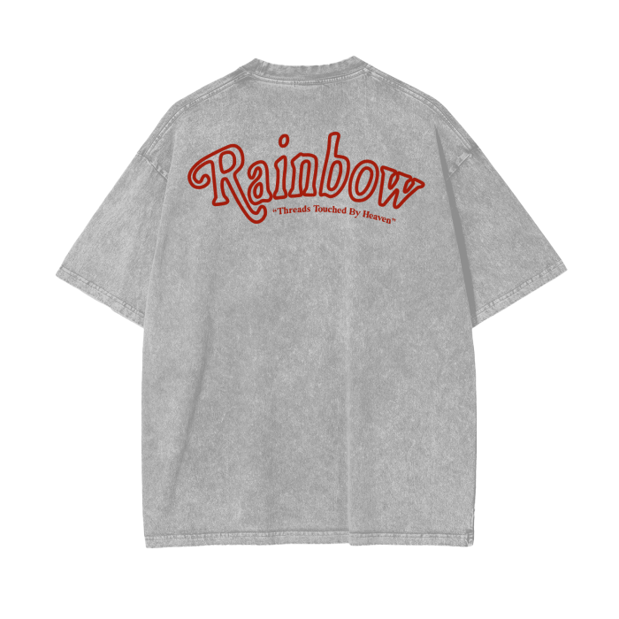 Radiant Rainbow Tee - Light Gray