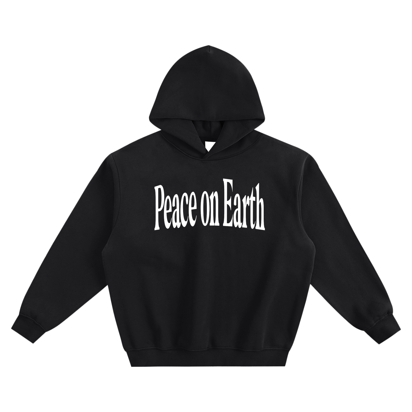 Peace On Earth Hoodie - Black