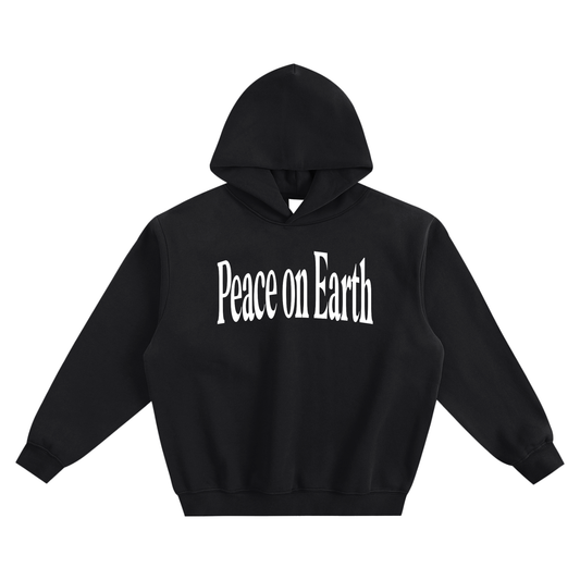 Peace On Earth Hoodie - Black