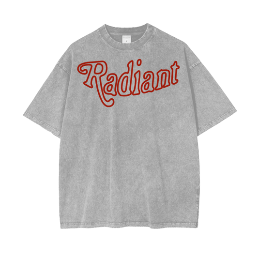 Radiant Rainbow Tee - Light Gray