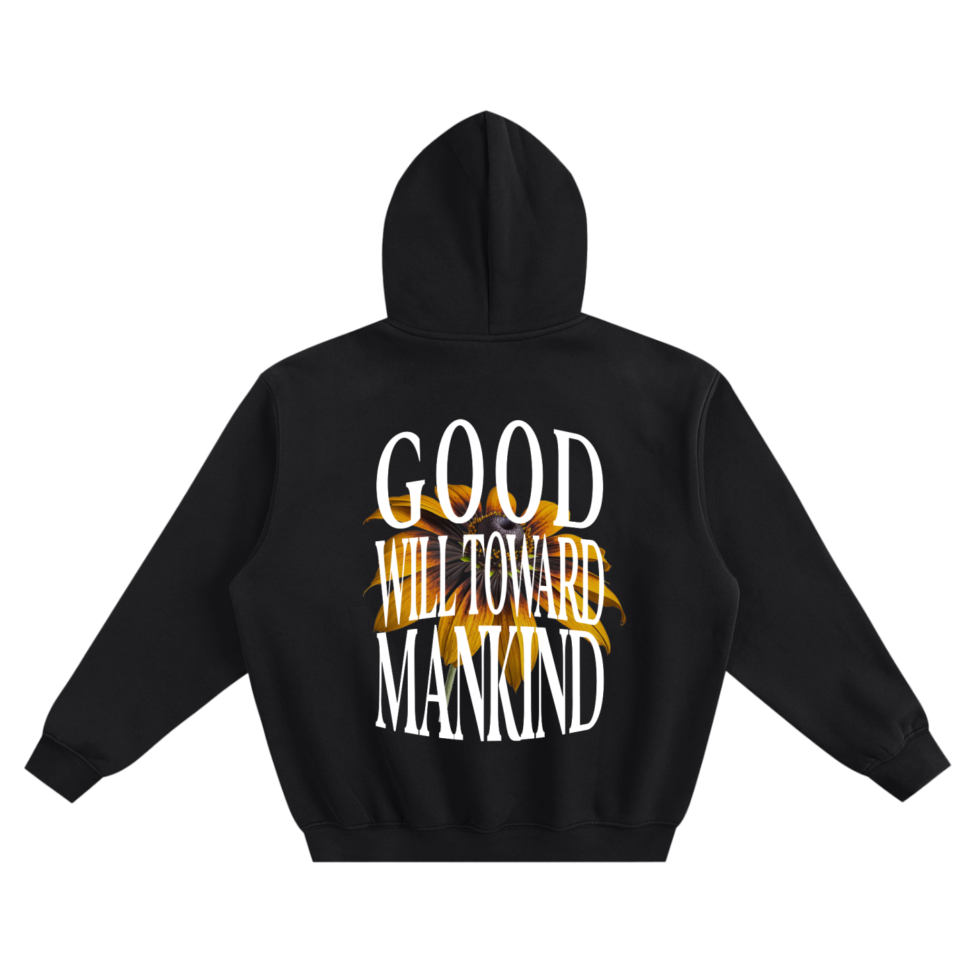 Peace On Earth Hoodie - Black