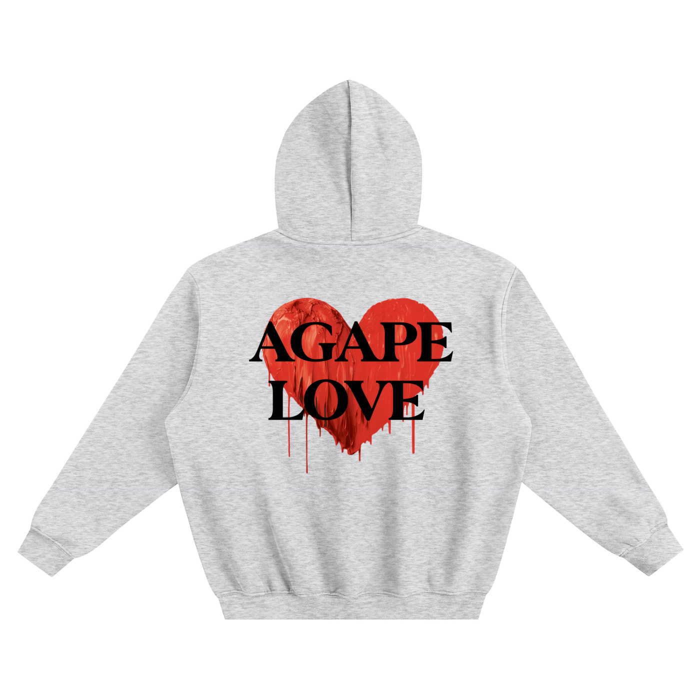 Agape Love Hoodie - Flower Gray