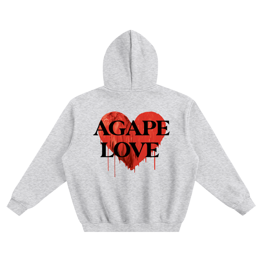 Agape Love Hoodie - Flower Gray
