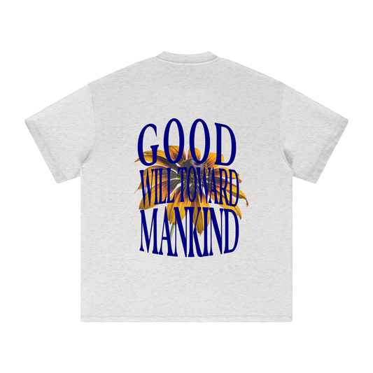 Peace On Earth Tee - Oat Gray