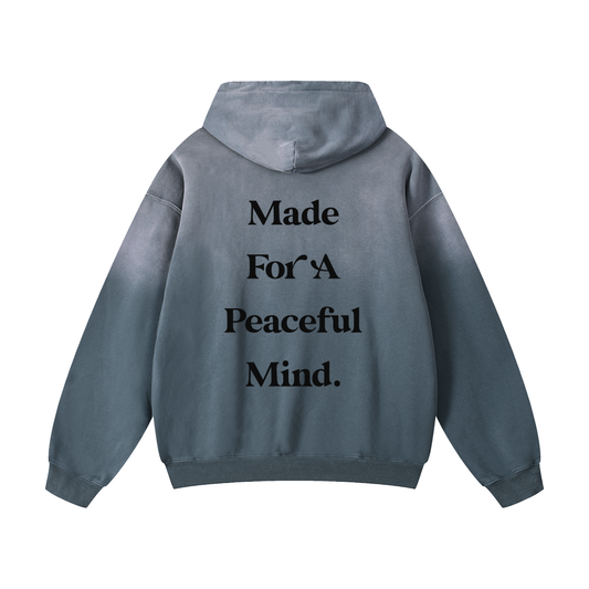 Anti Anxiety Oversized Hoodie - Gray Blue